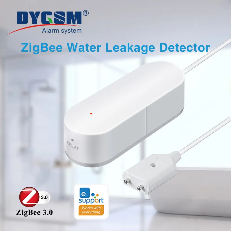 Detector de agua Zigbee 3.0 Ewelink – Captador de onda conectado con alerta instantánea y vigilancia a distancia 