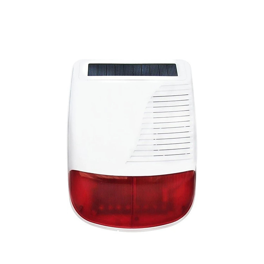 Sirène Extérieure Sans Fil Solaire 433 MHz 110 dB avec Flash – Étanche IP65 et Batterie Longue Autonomie