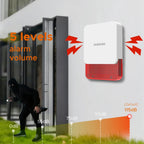 Sirène d’Alarme Sans Fil Staniot WSR120 115 dB avec Flash et Protection Anti-Sabotage – Sécurité Puissante pour Maison et Local