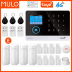 MULO PG-103-4G – Hausalarmsystem mit 4G-WiFi und GSM, kabelloser Sicherheit, Tuya, Alexa und Google Assistant