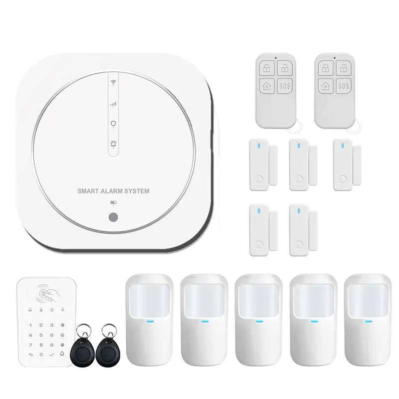 ZUIDID G13 – Sistema de alarma Maison Connecté Tuya WiFi &amp; GSM, Seguridad Sans Fil 433 MHz con Capteurs, Sirène y Control Vocal