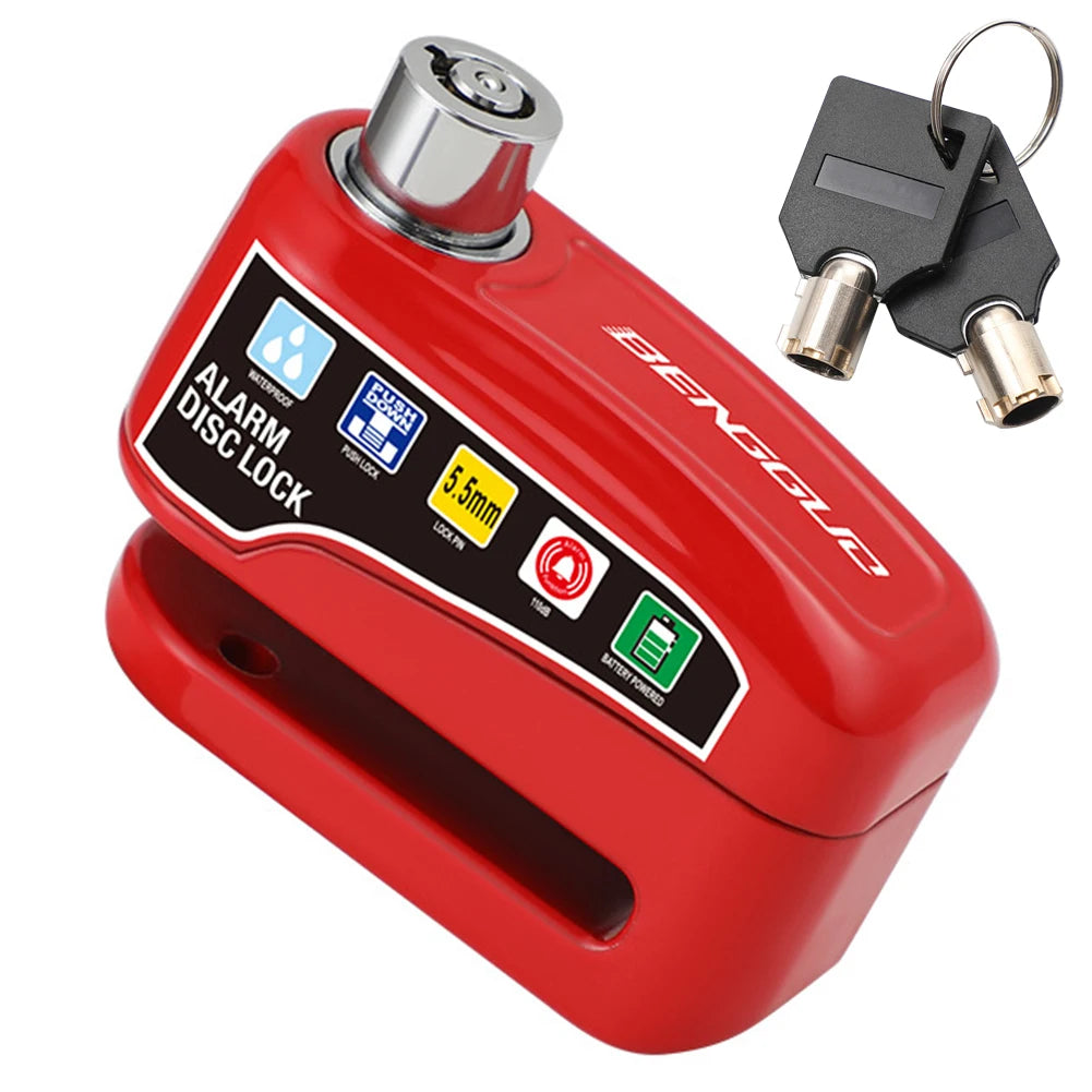 Antivol Alarme à Disque pour Moto et Vélo VKTECH – Bloque-Disque en Alliage d’Aluminium, Étanche et Ultra Résistant