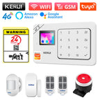 KERUI W184 – Sistema de alarma Casa 4G y WiFi Tuya con Livraison Rapide desde Europa, Kit Sans Fil con Capteurs y Protección Anti-Intrusión 