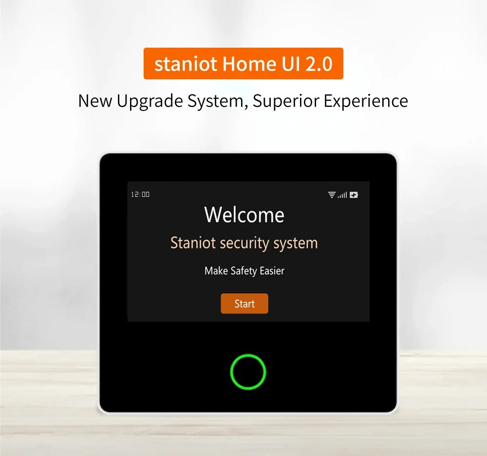 TAIBOAN – Sistema de alarma Maison Connecté 4G + WiFi con Sirène 115 dB, pantalla táctil y control Tuya / Alexa / Google Assistant 