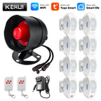 KERUI DLB – Sistema de alarma de casa WiFi Tuya con Sirène Puissante 110 dB, kit sin filtro con detector de movimiento y capturador de puerta/ventana 