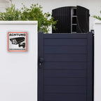 Panneau Caméra de Sécurité Classique en Aluminium 20x20 cm – Signalisation Vidéosurveillance Sans Électricité 