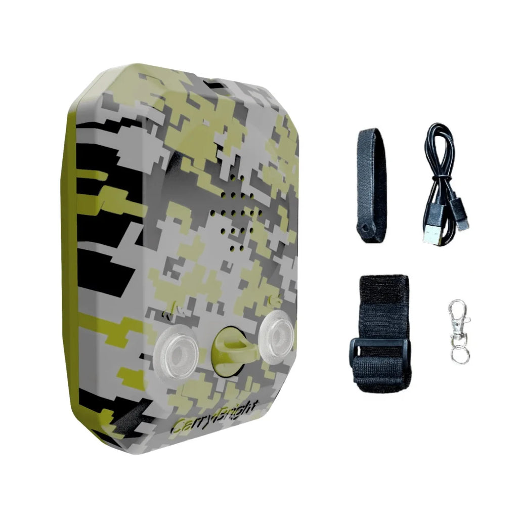 Alarma de camping portátil con filtro apagado – Dispositivo de seguridad 120 dB recargable y Étanche IP65 para viajes, vivac y exteriores