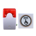 Alarme SOS Sans Fil pour Toilettes PMR – Botón de llamada de urgencia Audible et Visuel pour Personnes Âgées et Espaces Publics