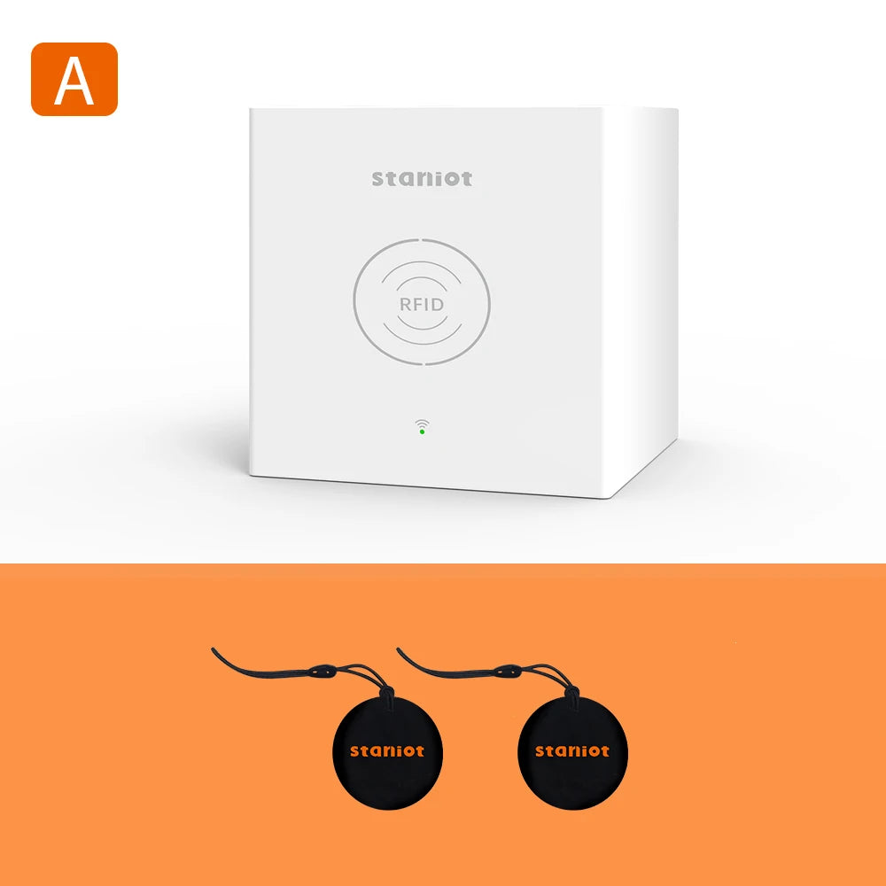 Staniot SecCube 3 – Sistema de alarma Maison Connecté WiFi Tuya 433 MHz con RFID, batería integrada, sirena y control por aplicación y Alexa 