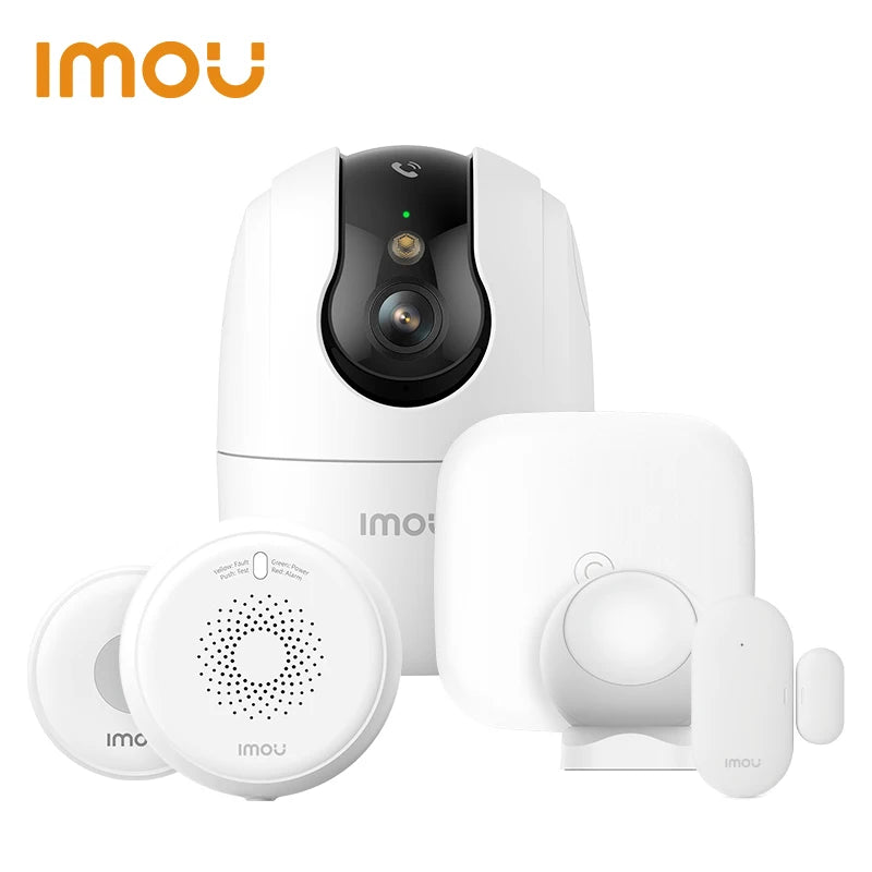 IMOU Sistema de alarma WiFi Zigbee 3.0 – Detectores de movimiento y apertura con la aplicación Sirène y notificaciones, compatible con Alexa
