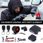 MOJOYCE Alarme Voiture Universelle avec Télécommande – Système Antivol, Verrouillage Centralisé et Entrée Sans Clé