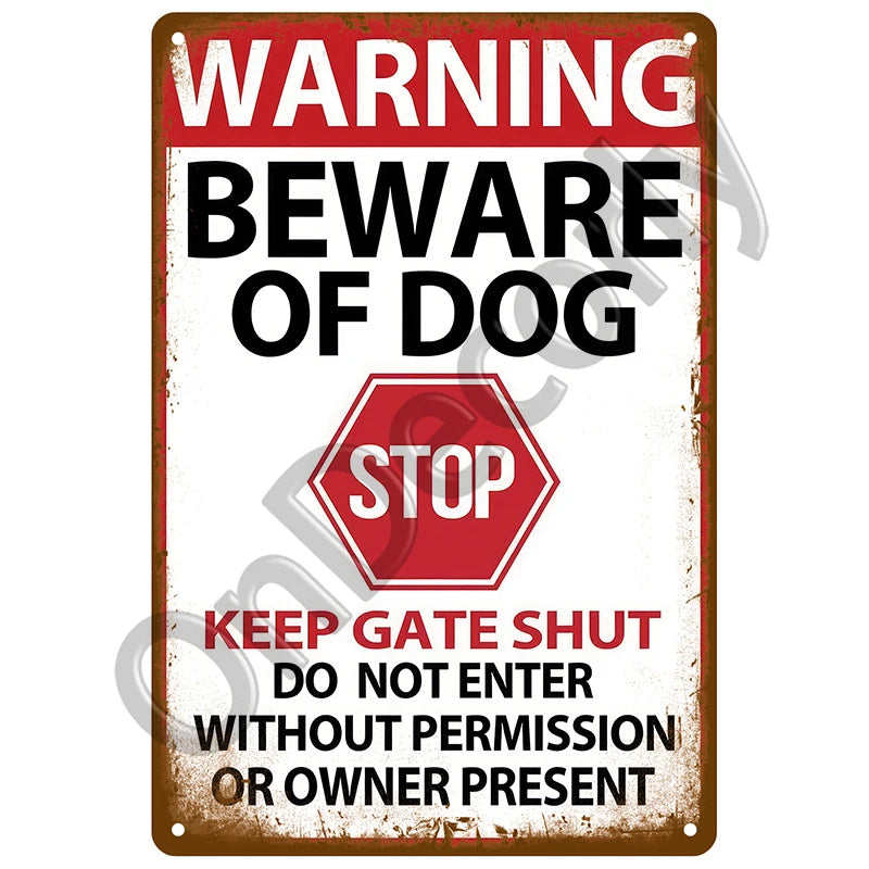 Panneau Vintage CCTV en Métal 20 x 30 cm – Plaque Murale “Vidéosurveillance 24h” pour Bar, Garage, Café et Maison