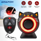 Awapow Alarma Antivol para Coche con Captador de Vibración - Sistema de Protección Recargable USB-C 120 dB para Automóvil