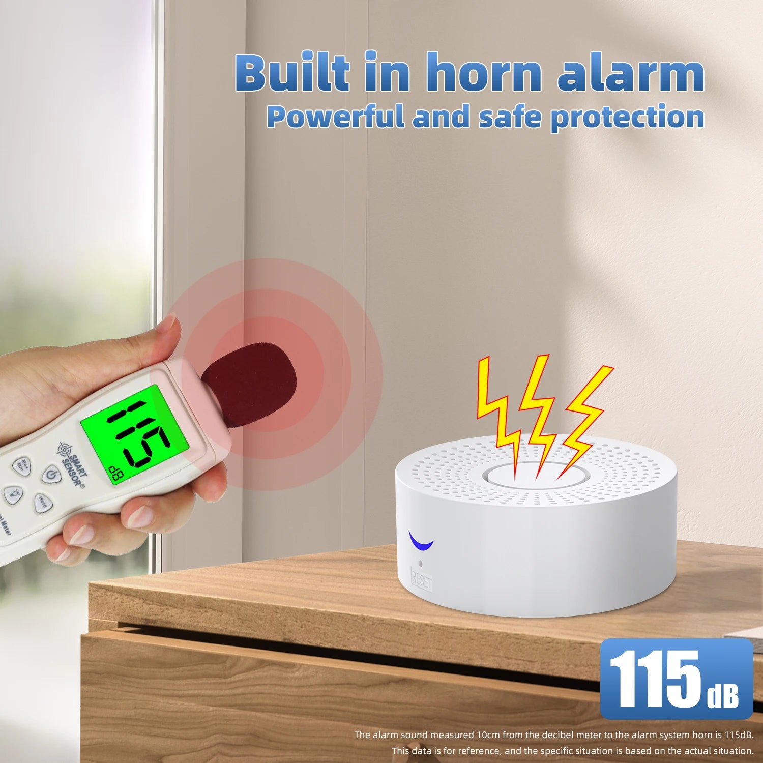 Sistema de alarma Maison Connecté Tuya WiFi 433 MHz con Sirène 120 dB - Kit Seguridad Sans Fil Smart Life, Compatible Alexa y Google 