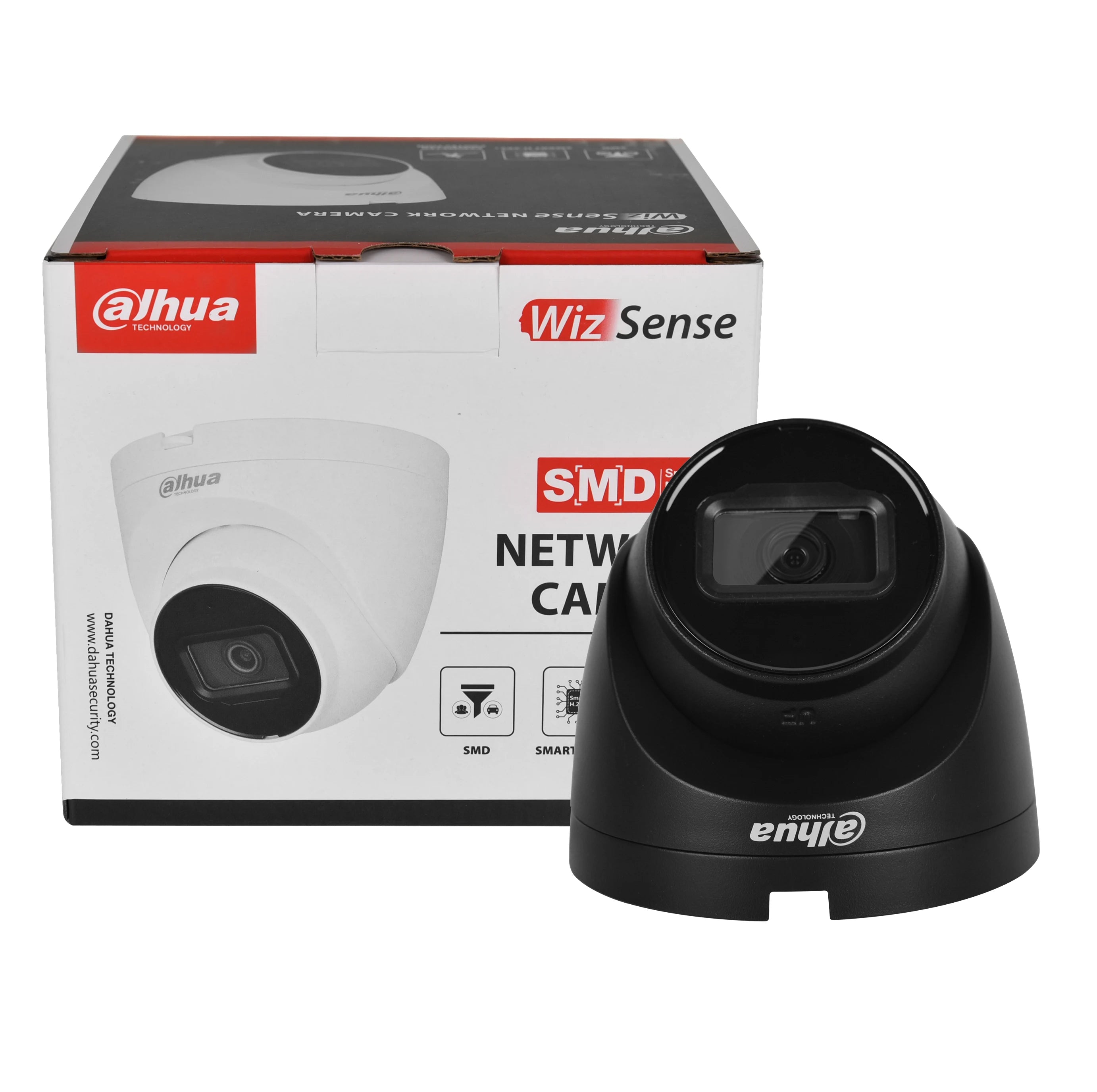 Caméra de Surveillance Dahua WizSense 4MP / 8MP 4K PoE – Détection Humaine, Vision Nocturne 30 m, Micro et Slot SD