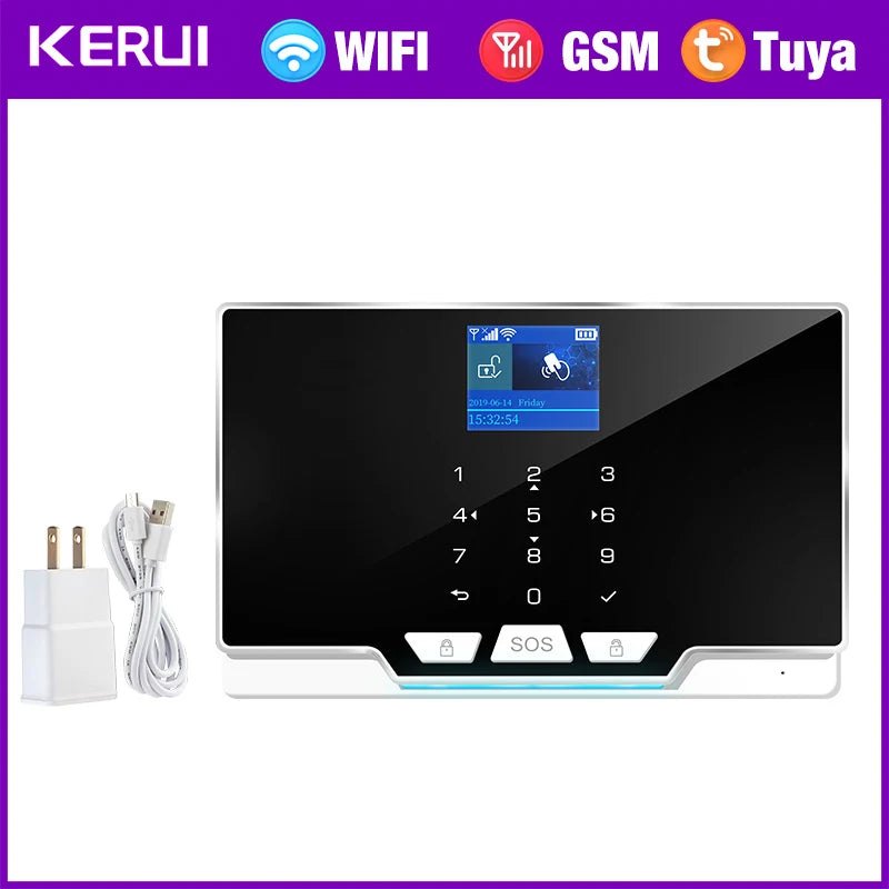 KERUI G20/G30 – Système d’Alarme Maison WiFi + GSM 2G Tuya 433 MHz, Kit DIY Sans Fil Anti-Intrusion