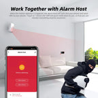 PGST P96-R-1 - Detector de movimiento infrarrojo sin filtro 433 MHz Compatible Tuya, inmunidad animal, para sistema de alarma de casa