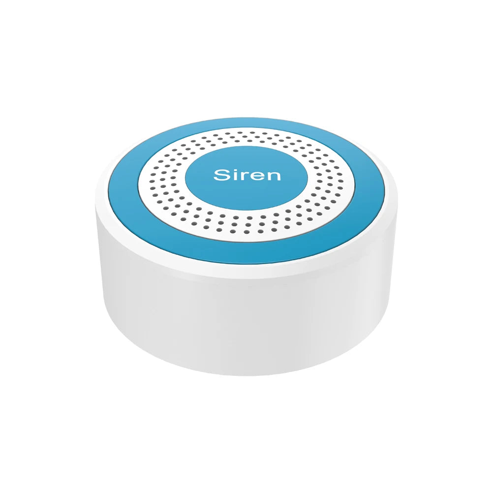 Sirène Intérieure Connectée PGST 433 MHz avec Détecteur de Mouvement et Son – Alarme Compatible Tuya, Alexa et Google Assistant