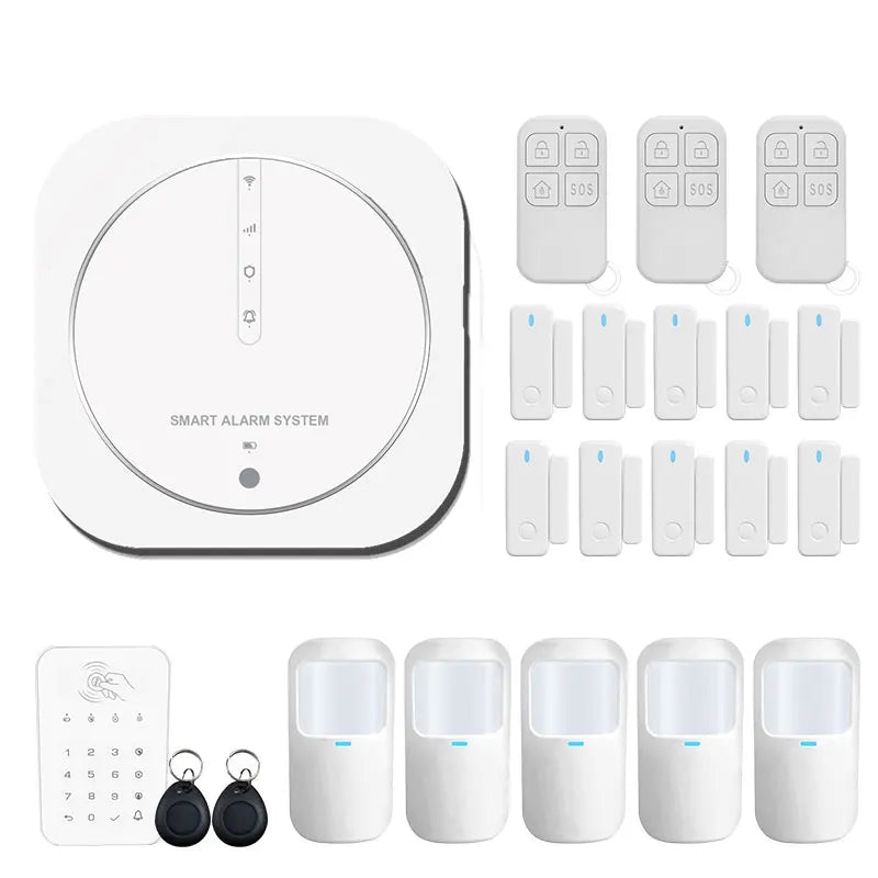 ZUIDID G13 – Sistema de alarma Maison Connecté Tuya WiFi &amp; GSM, Seguridad Sans Fil 433 MHz con Capteurs, Sirène y Control Vocal