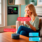 KERUI G70 – Central de Alarma Casa Conectada 4G LTE / WiFi con Pantalla Táctil IPS 7", Compatible con Tuya, Alexa y Google Assistant 