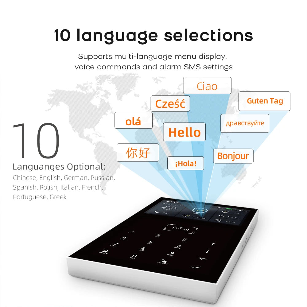PGST A109S – WiFi + GSM 2G Tuya-Hausalarmsystem, intelligentes Sicherheitskit mit Tür-/Fenster- und Bewegungsmelder