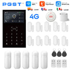 Sistema de alarma para casa 4G PGST Tuya – Kit de seguridad conectado GSM con capteurs porte/fenêtre para casa, apartamento y oficina