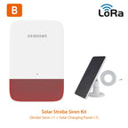 Sirène d'Alarme Sans Fil Staniot LoRa WSR300-L 120 dB mit Blitz – Reichweite, Reichweite 500 m, Batterie 5000 mAh 