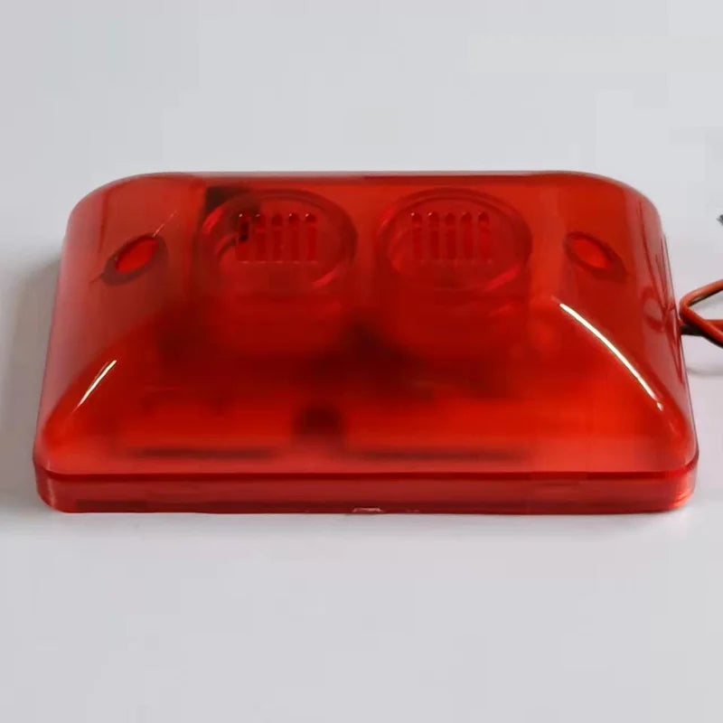 Mini Sirène Filaire 12V con flash estroboscopique 115 dB – Avertisseur Sonore et Visuel Puissant pour Alarme Anti-Intrusion 