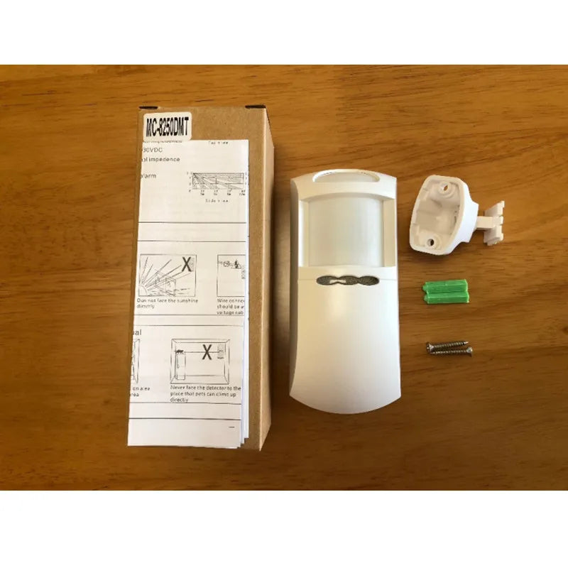 Detector de Movimiento Filaire PIR MC-8250DMT Inmunidad Animaux 25 kg – Capteur Infrarouge Haute Précision pour Alarme 12V 