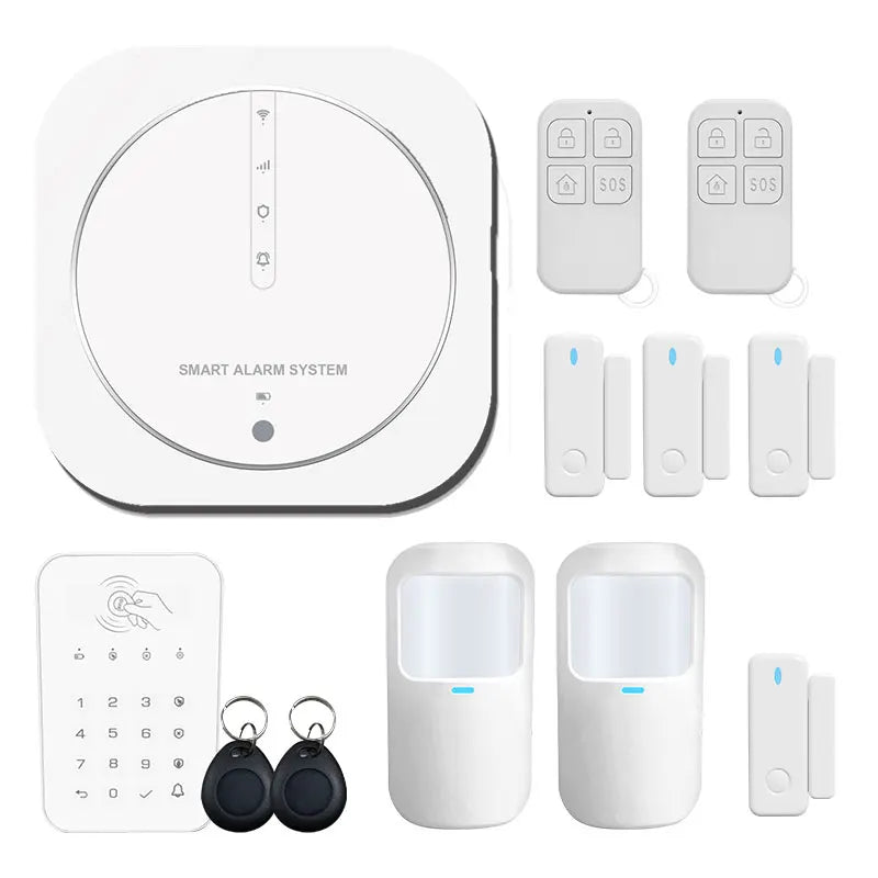 ZUIDID G13 – Sistema de alarma Maison Connecté Tuya WiFi &amp; GSM, Seguridad Sans Fil 433 MHz con Capteurs, Sirène y Control Vocal
