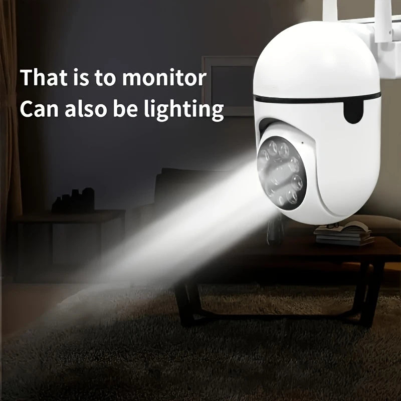 Caméra de Surveillance WiFi 1080P Ease Life – Rotation 360°, Vision Nocturne Couleur, Audio Bidirectionnel, Usage Intérieur & Extérieur