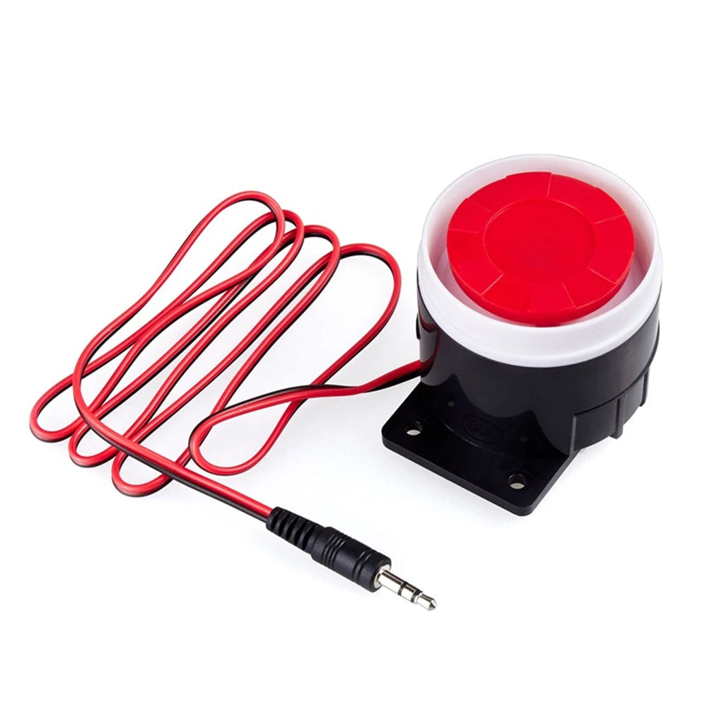 Sirène Filiaire KERUI J003W 120 dB – Mini Avertisseur Puissant pour Système d'Alarme Maison