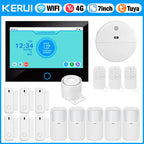 KERUI G70 – Central de Alarma Casa Conectada 4G LTE / WiFi con Pantalla Táctil IPS 7", Compatible con Tuya, Alexa y Google Assistant 