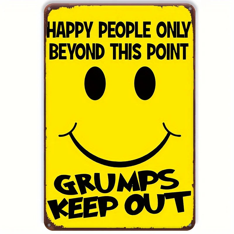 Panneau Métal “Souriez, Vous Êtes Filmé” – Plaque de Sécurité Vidéosurveillance en Aluminium Style Vintage pour Intérieur et Extérieur