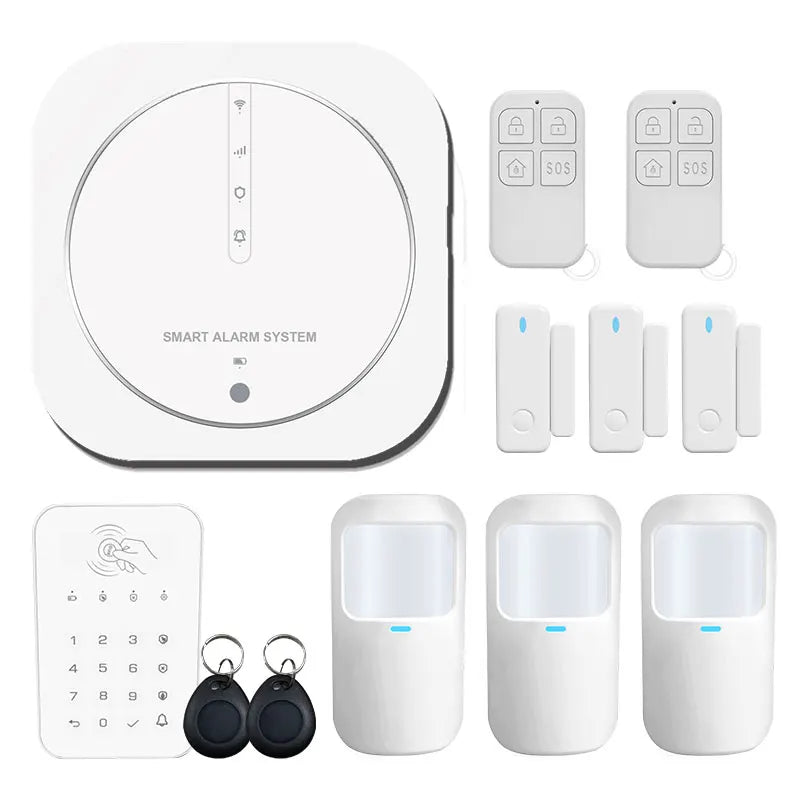 ZUIDID G13 – Sistema de alarma Maison Connecté Tuya WiFi &amp; GSM, Seguridad Sans Fil 433 MHz con Capteurs, Sirène y Control Vocal