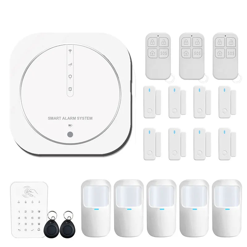 ZUIDID G13 – Sistema de alarma Maison Connecté Tuya WiFi &amp; GSM, Seguridad Sans Fil 433 MHz con Capteurs, Sirène y Control Vocal
