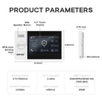 PGST 107-4G – Sistema de alarma de casa sin conexión Tuya WiFi y 4G, seguridad 433 MHz con aplicación Smart Life y compatibilidad con Alexa