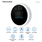 Detecteur de Fuite de Gaz WiFi Connecté Tuya avec Écran et Alarme Vocale – Alarme Gaz Intelligente pour Cuisine, Maison, Camping-Car et RV