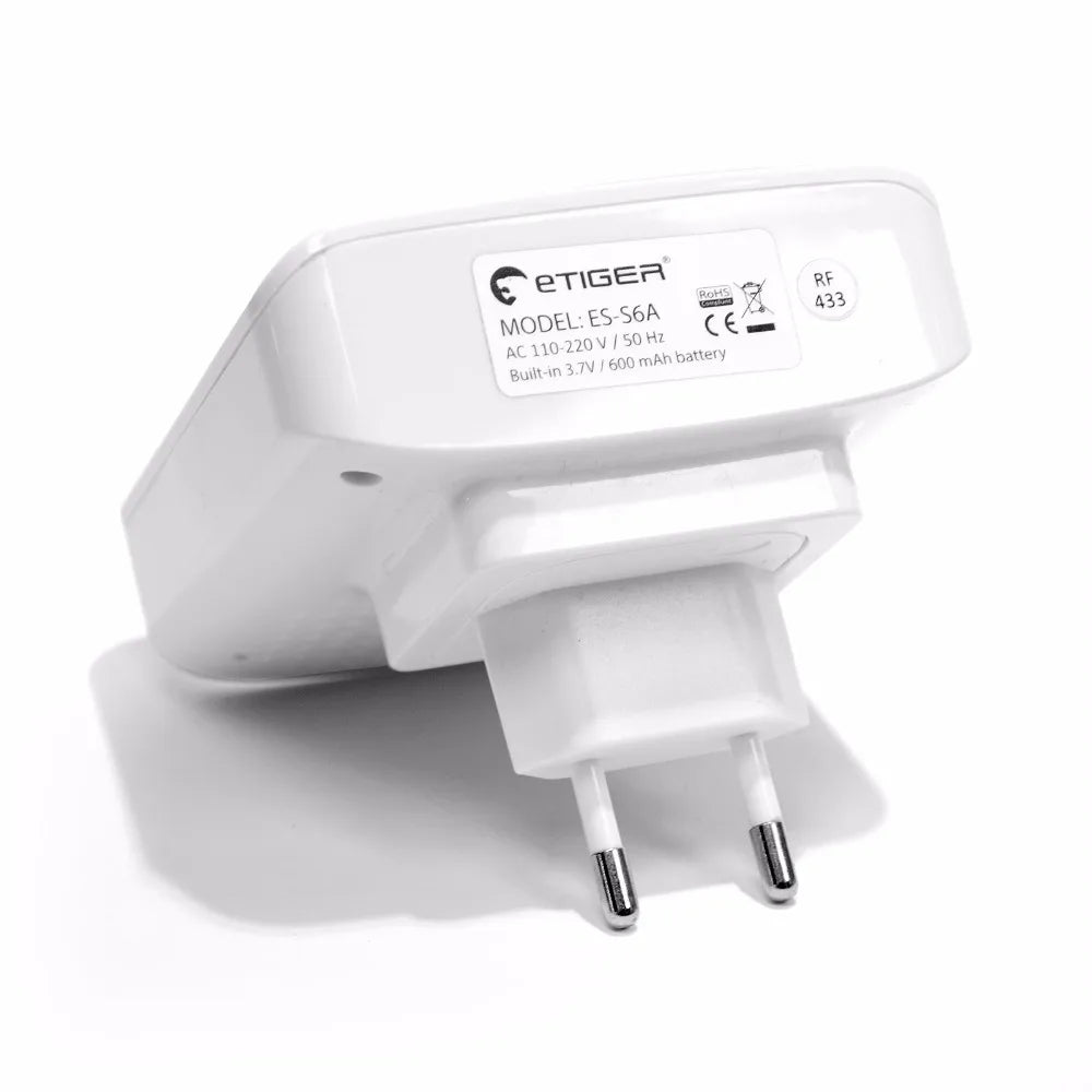 Sirène Intérieure Sans Fil eTiger ES-S6A 85 dB con Flash – Compatible con sistemas de seguridad eTiger Secual