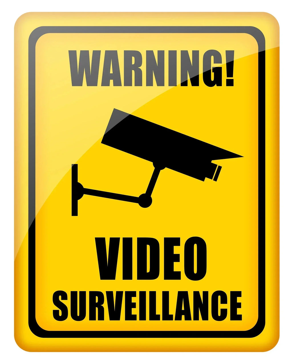 Panneau Métallique “Maison Sous Vidéosurveillance 24h/24” – Señalización de seguridad exterior duradera y decorativa 