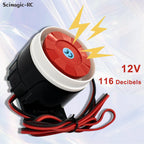 Mini Sirène Filaire 12V 120 dB Scimagic-RC – Avertisseur Sonore Compact et Étanche pour Seguridad Maison et Locaux 