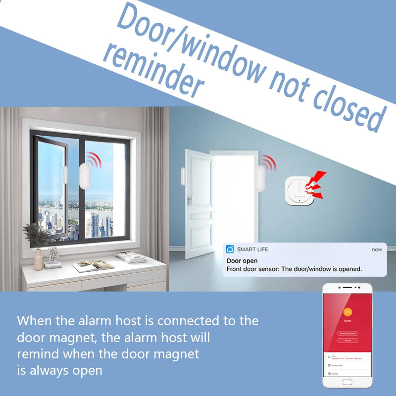 ZUIDID G13 – Sistema de alarma Maison Connecté Tuya WiFi &amp; GSM, Seguridad Sans Fil 433 MHz con Capteurs, Sirène y Control Vocal
