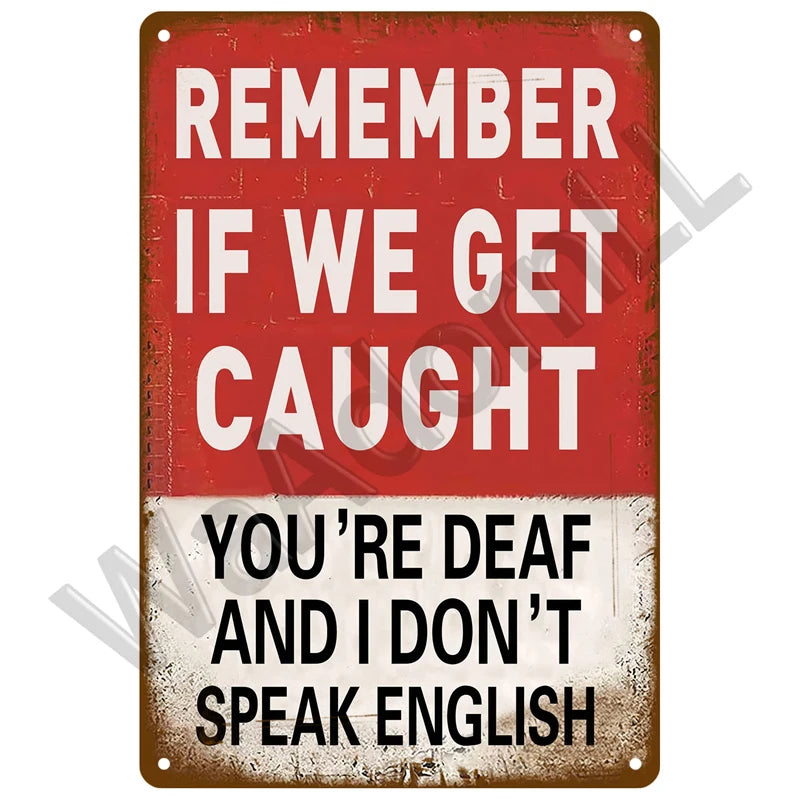 Plaque Métal Rétro “Attention Zone Sous Surveillance” – Panneau Décoratif Vintage 20x30 cm pour Maison, Garage, Bar et Atelier