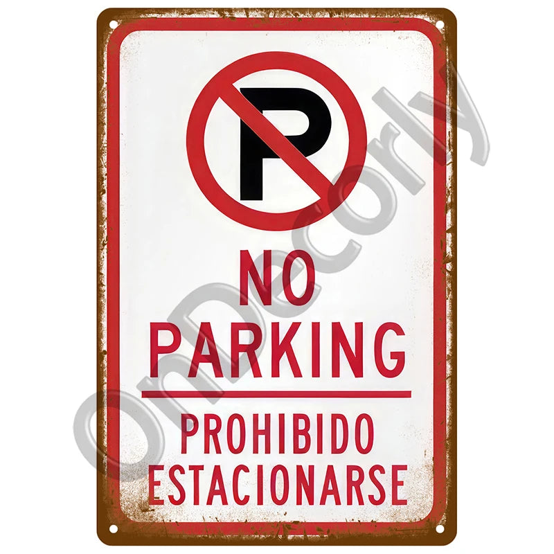 Panneau Vintage CCTV en Métal 20 x 30 cm – Plaque Murale “Vidéosurveillance 24h” pour Bar, Garage, Café et Maison