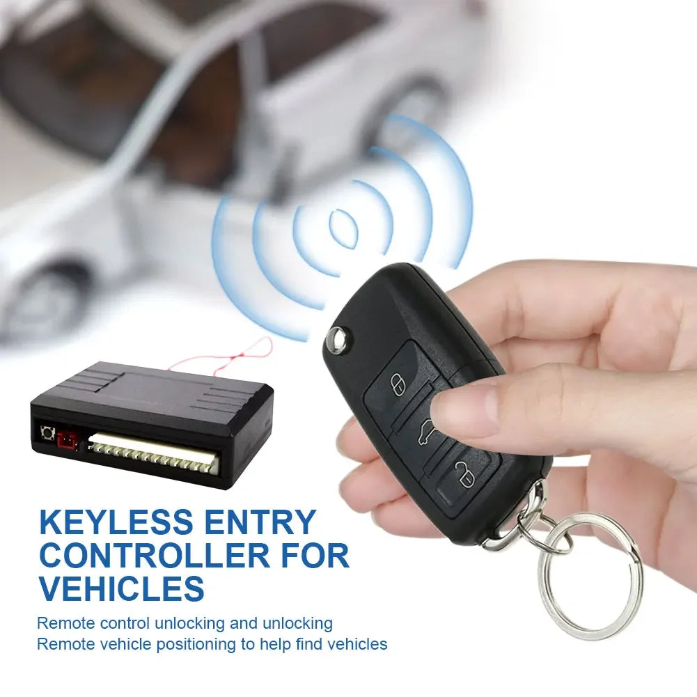 Kit Verrouillage Centralisé 12V con Télécommande – Sistema de apertura y cierre a distancia universal para coche 433,92 MHz 