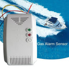 Detector de gas de 12 V para autocaravana, batería y vehículo: alarma de propano, butano y GPL con alerta sonora y LED