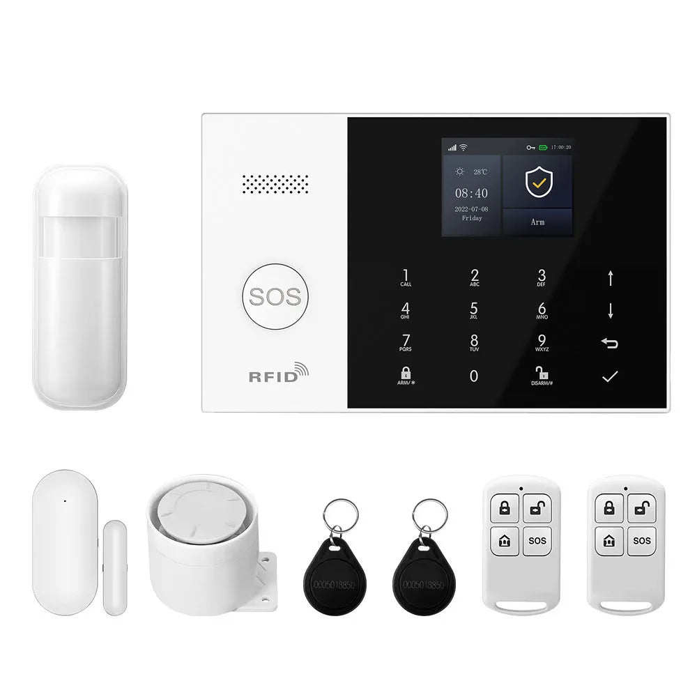 PGST A105S – Maison Connected GSM 2G WiFi Tuya Smart Life-Alarmsystem, kompatibel mit Alexa und Google, komplettes Sicherheitskit