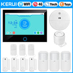 KERUI G70 – Central de Alarma Casa Conectada 4G LTE / WiFi con Pantalla Táctil IPS 7", Compatible con Tuya, Alexa y Google Assistant 