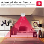 Mini detector de movimiento Zigbee PIR - Captador infrarrojo compacto Compatible con Alexa, Google Home y Zigbee2MQTT (Passera requerida)