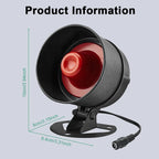 ONENUO 105W – Sirène Extérieure Sans Fil 433 MHz 110 dB con Flash, Étanche, para sistemas de alarma Maison Tuya WiFi y GSM